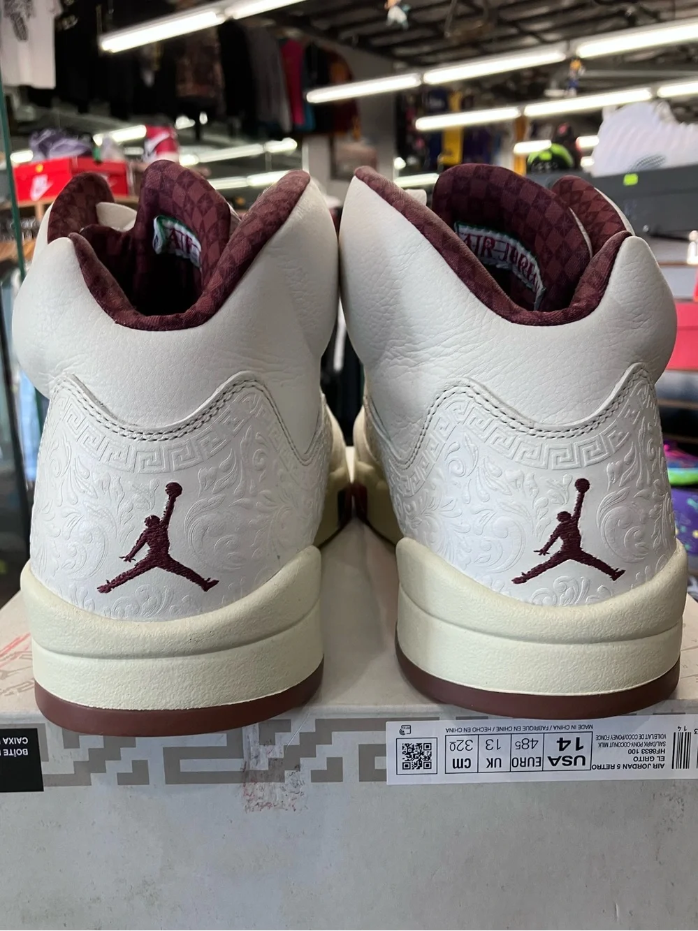 Air Jordan 5 Retro El Grito Sail Size 14